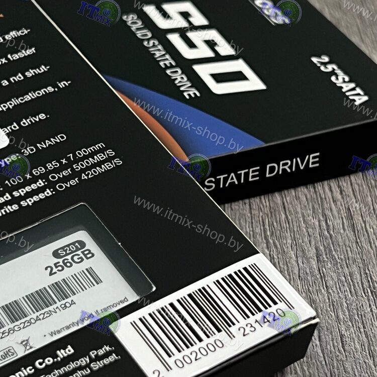 SSD Bestoss S201 256GB (SATA III, 2.5", NAND 3D TLC)